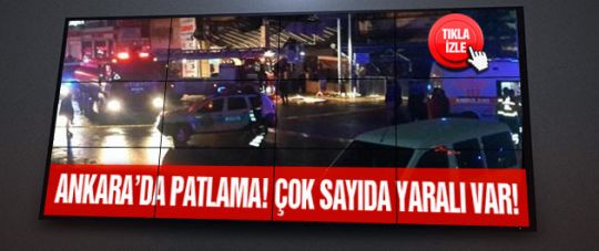 Ankara'da patlama! Çok sayıda yaralı var!