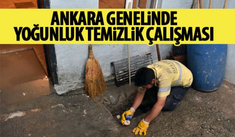 Ankara'da yoğun temizlik çalışması!