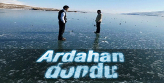 Ardahan'da Çıldır Gölü ve Kura Nehri buz tuttu