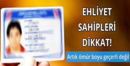 Artık ömür boyu geçerli değil