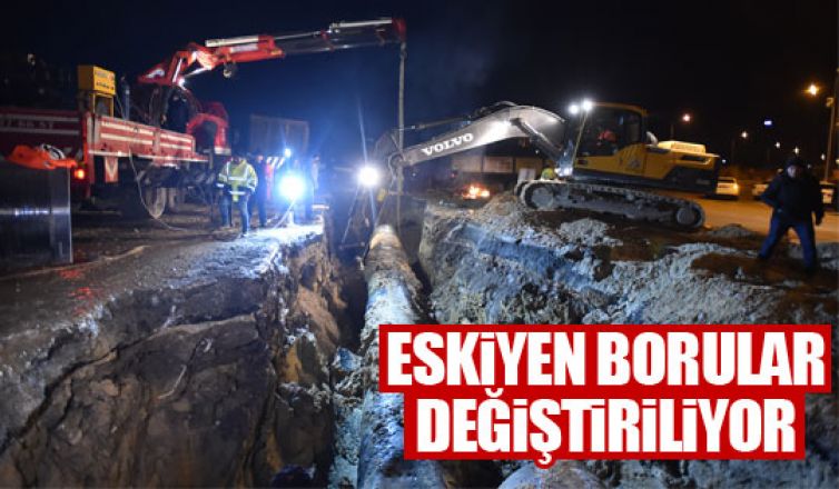 ASKİ eskiyen boruları değiştiriyor!