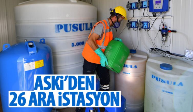 ASKİ'den 26 yeni istayon