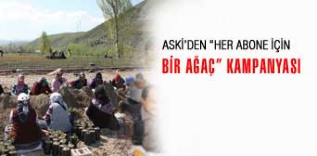 ASKİ’DEN “HER ABONE İÇİN BİR AĞAÇ” KAMPANYASI