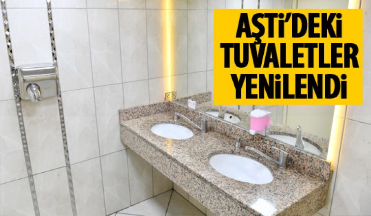 AŞTİ'deki ücretsiz tuvaletler yenilendi
