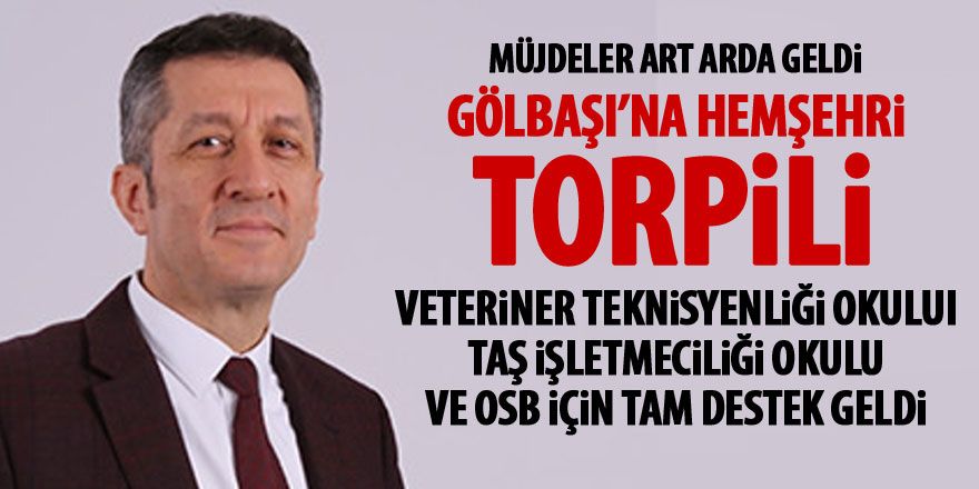 Bakan Selçuk'tan Gölbaşı'na kucak dolusu müjde