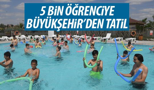 Başarılı öğrencilerin tatili Büyükşehir'den