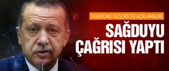 Başbakan Erdoğan'dan sağduyu çağrısı