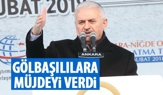 Başbakan Gölbaşı'ndan müjdeyi verdi