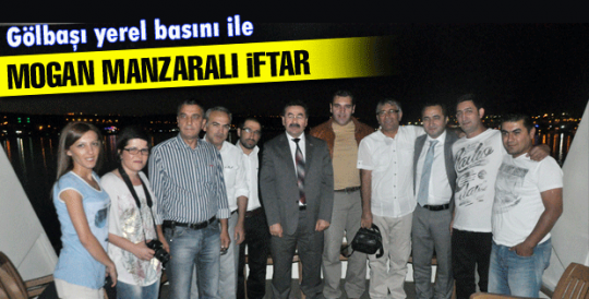 Basınla mogan manzaralı iftar