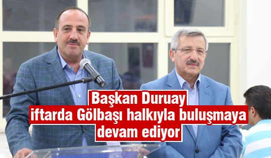 Başkan Duruay, Başkan Duruay Karaali’liler  İle İftar Sofrasında Buluştu