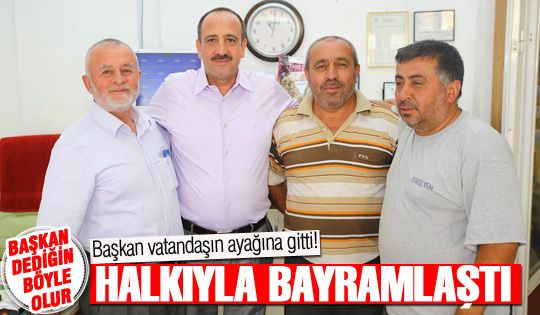 Başkan Duruay, esnaf ve vatandaşla bayramlaştı