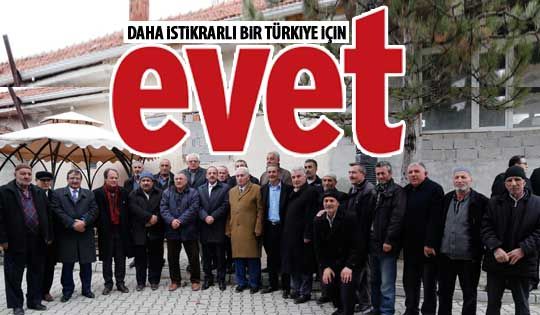 Başkan Duruay 'evet' için Bağiçi'nde