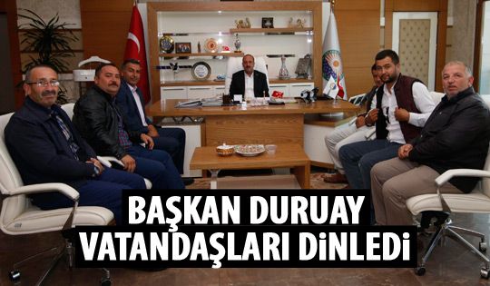 Başkan Duruay halkla buluştu