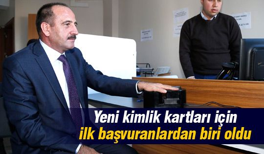 Başkan Duruay kimlik kartı için başvuru yaptı