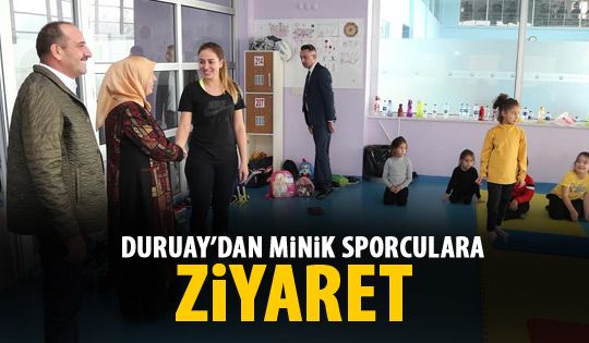  Başkan Duruay minik sporcularla bir araya geldi