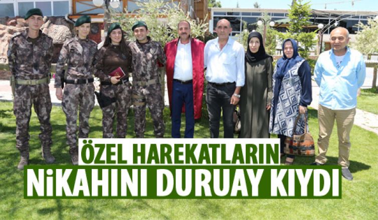 Başkan Duruay nikah kıydı