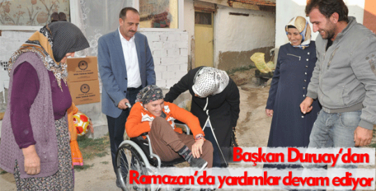 Başkan Duruay'dan Ramazan yardımları