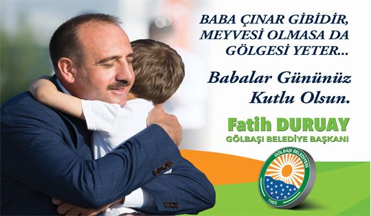 Başkan Fatih Duruay, Babalar Günü  nedeniyle bir mesaj yayımladı