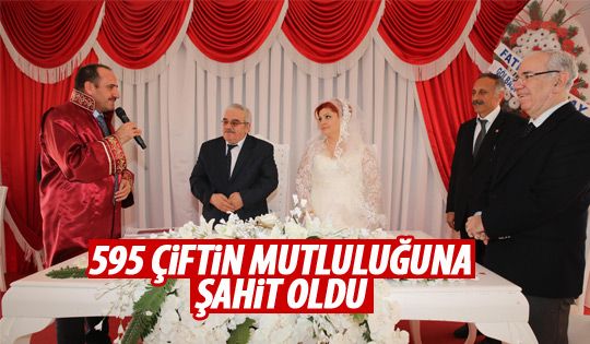 Başkan Duruay 595 çifti evlendirdi