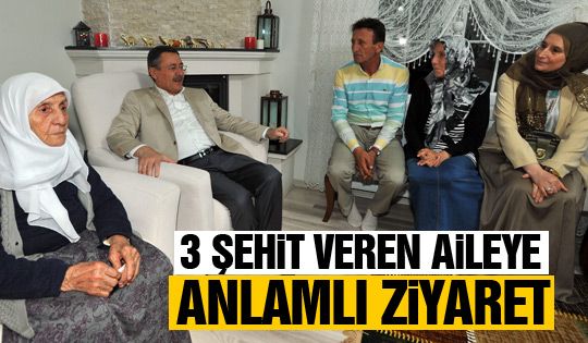 Başkan Gökçek Şehit ailesini ziyaret etti