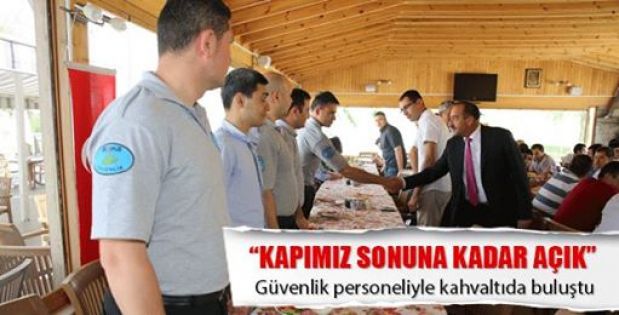 Başkan Güvenlik Personeliyle Kahvaltıda Buluştu