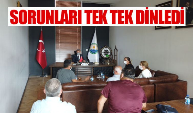 Başkan Şimşek sorunları dinledi