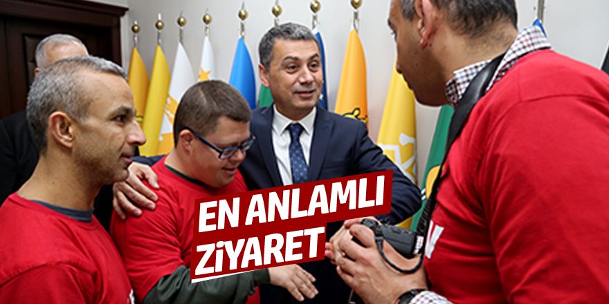 Başkan Şimşek'e en anlamlı ziyaret