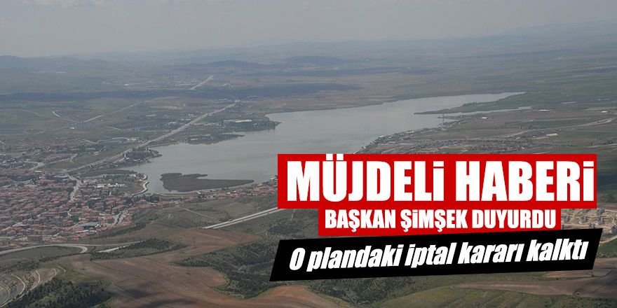 Başkan Şimşek'ten müjdeli haber