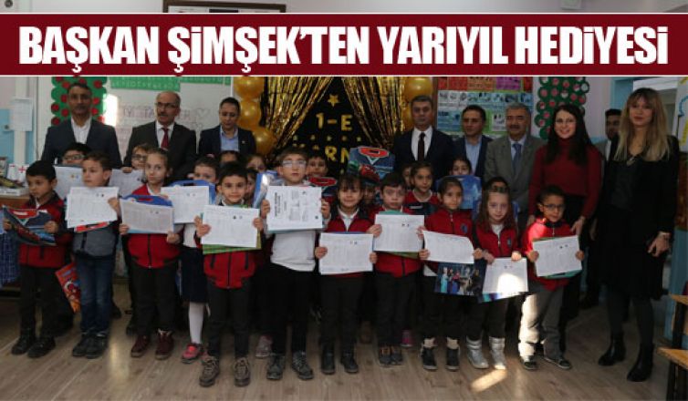 Başkan Şimşek'ten öğrencilere yarıyıl hediyesi!