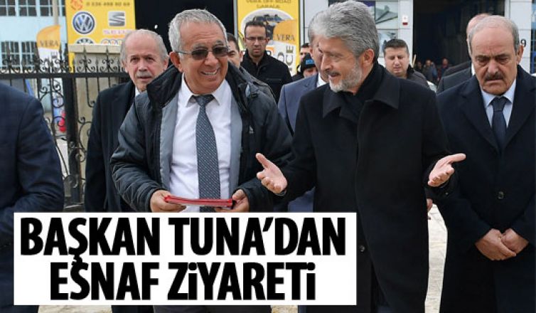 Başkan Tuna İvedik esnafını ziyaret etti