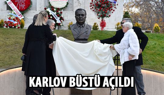 Başkan Tuna, Karlov büstünü açtı