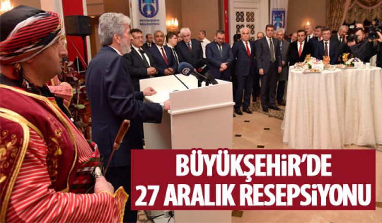 Başkan Tuna'dan 27 Aralık resepsiyonu