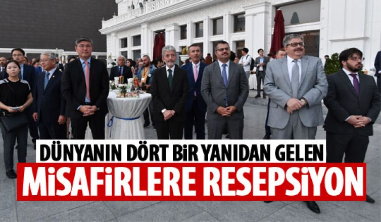 Başkan Tuna'dan misafirlere resepsiyon