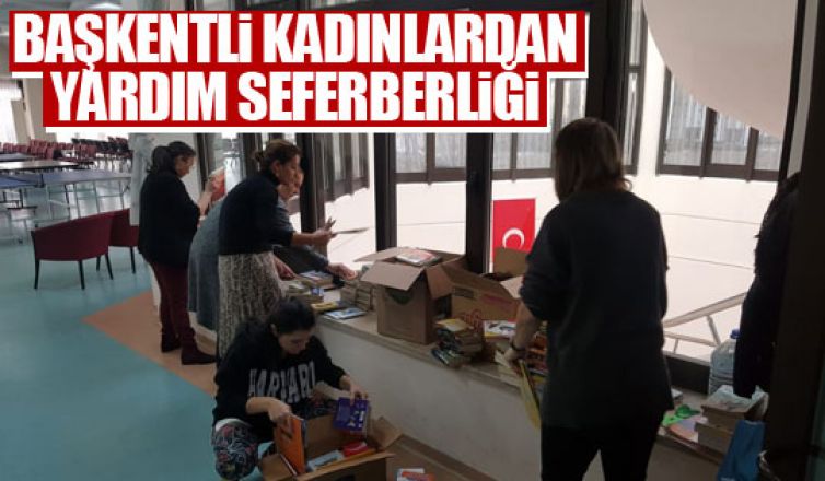 Başkentli kadınlardan sosyal yardım atağı!