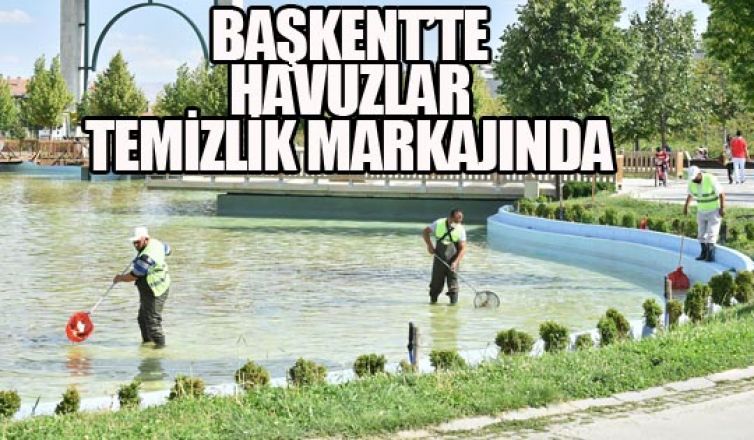 Başkent'te havuzlar temizlik markajında