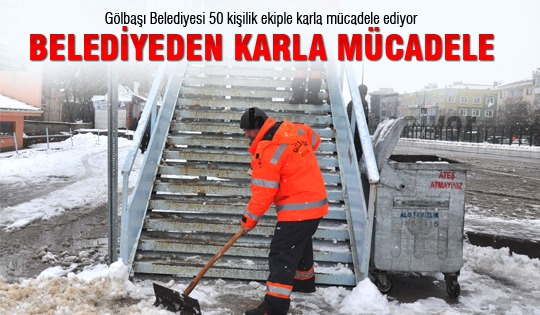 Belediyeden karla mcüadele