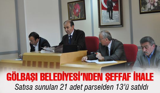 Belediyeden şeffaf ihale