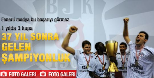 Beşiktaş 37 yıl sonra şampiyon-Galeri 