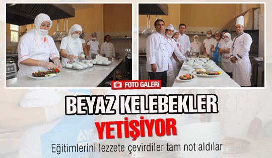 Beyaz kelebekler yetişiyor