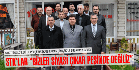 “BİZLER SİYASİ ÇIKAR PEŞİNDE DEĞİLİZ“