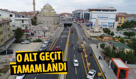  Bostancık-Karapürçek alt geçidi tamamlandı