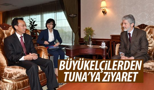 Büyükelçilerden Tuna'ya ziyaret