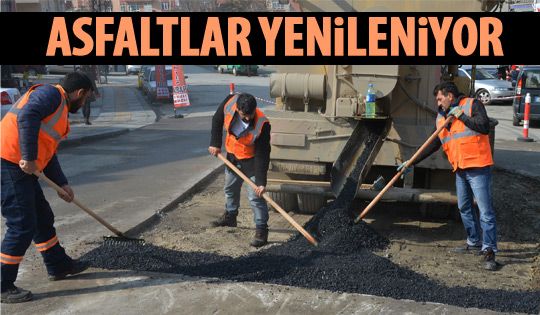 Büyükşehir asfaltları yeniliyor