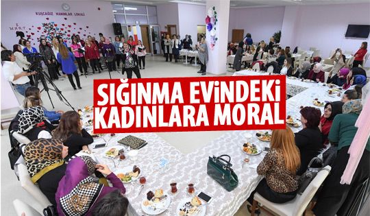 Büyükşehir sığınma evindeki kadınları unutmadı