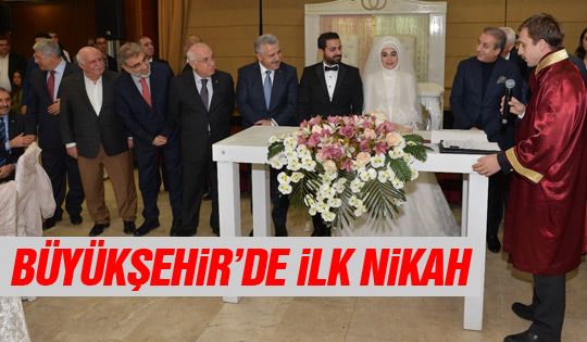 Büyükşehir'de nikah zamanı