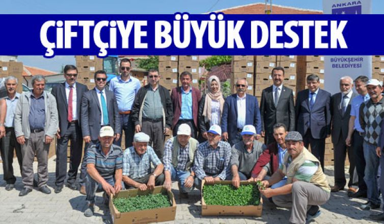 Büyükşehir'den çiftçiye destek