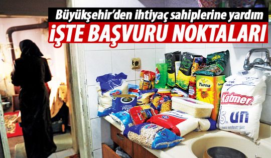 Büyükşehir'den ihtiyaç sahiplerine yardım