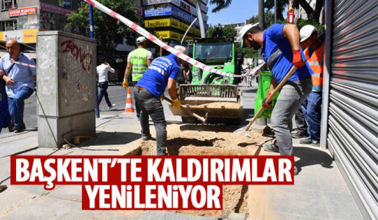 Büyükşehir'den kaldırımlara bakım onarım!