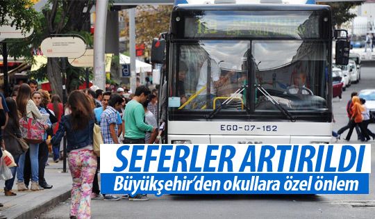 Büyükşehir'den okulların açılmasıyla önlem