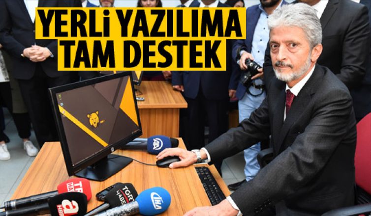 Büyükşehir'den yerli yazılıma destek